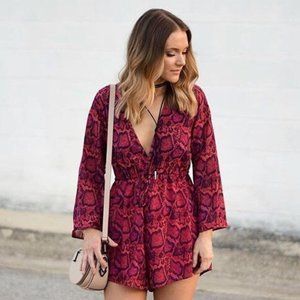 💙HP💙 Show Me Your Mumu Popsicle Python Print Romper S